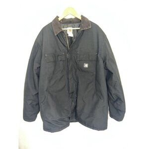Carhartt Men’s Extremes C55 Black Artic Weight Lining Heavy Coat Jacket XL S